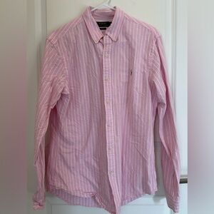 Polo Ralph Lauren Pink Striped Button Down Shirt